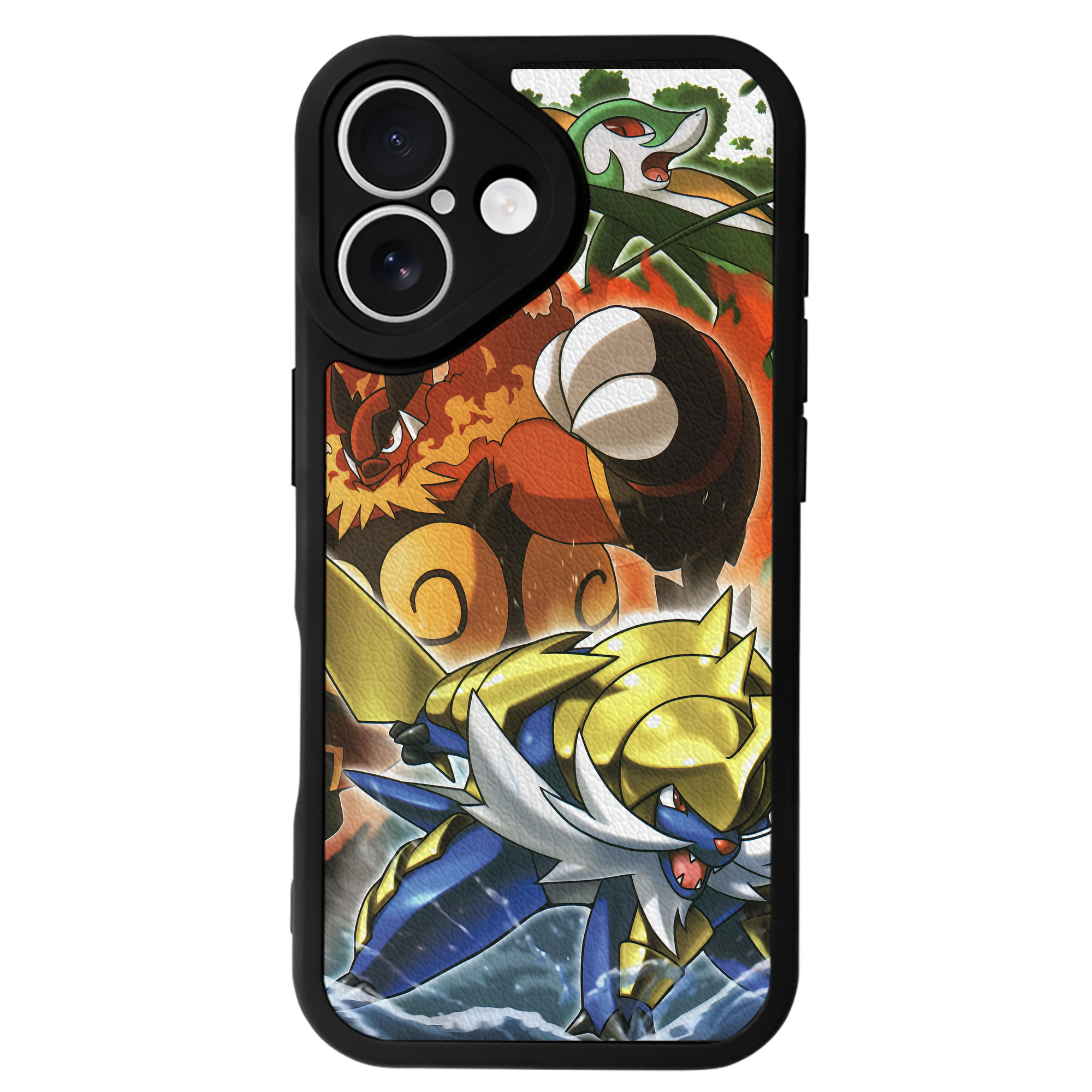 （画像用） ポケットモンスター Pokémon 【iPhone 16シリーズ対応】シリコンスマホケース（レザー調） 材質：シリコン